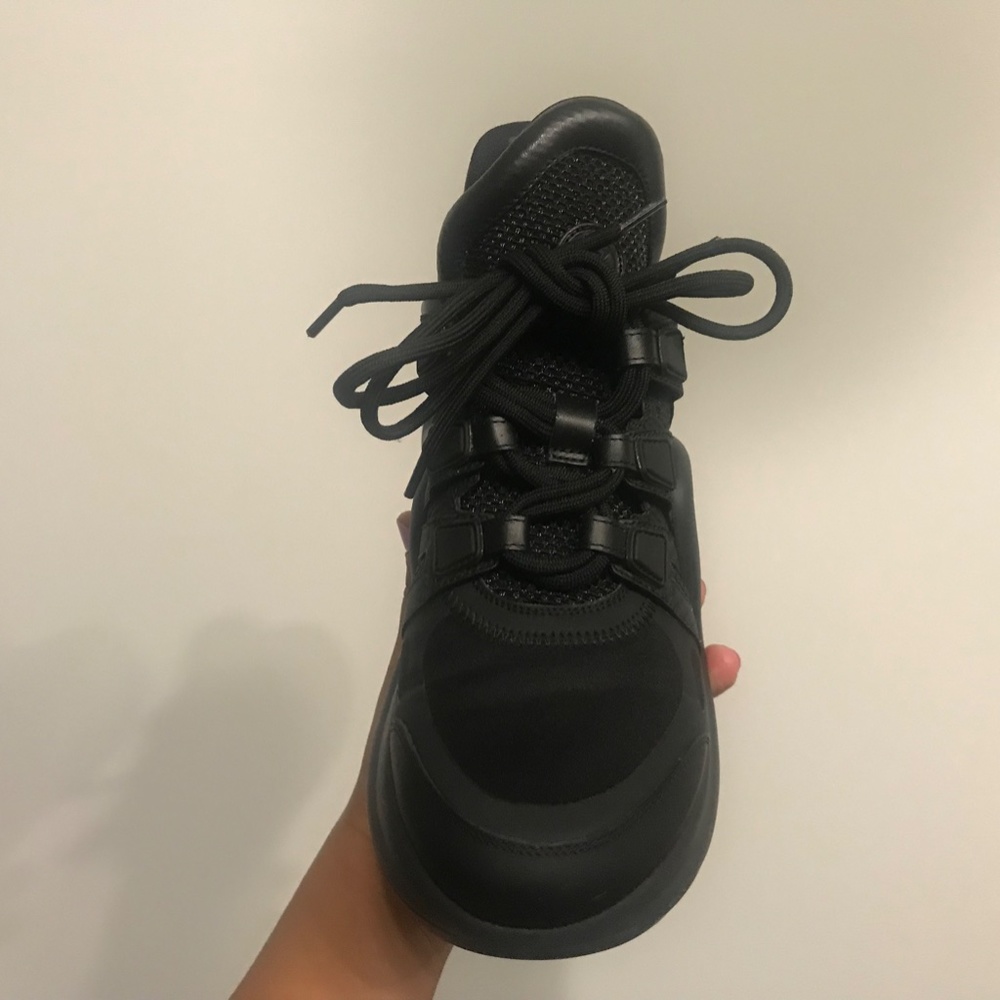 Louis Vuitton Women's BLK Tennis Shoes | LV Archlight Sneaker 2” heel Size 37 - Picture 9 of 16